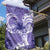 Polynesian Hibiscus Flower Tribal Garden Flag Violet Color