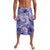 Polynesian Hibiscus Flower Tribal Lavalava Violet Color