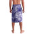 Polynesian Hibiscus Flower Tribal Lavalava Violet Color