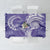 Polynesian Hibiscus Flower Tribal Tablecloth Violet Color