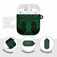 Kakariki Maori Ta Moko Poutama Art AirPods Case LT9 - Polynesian Pride