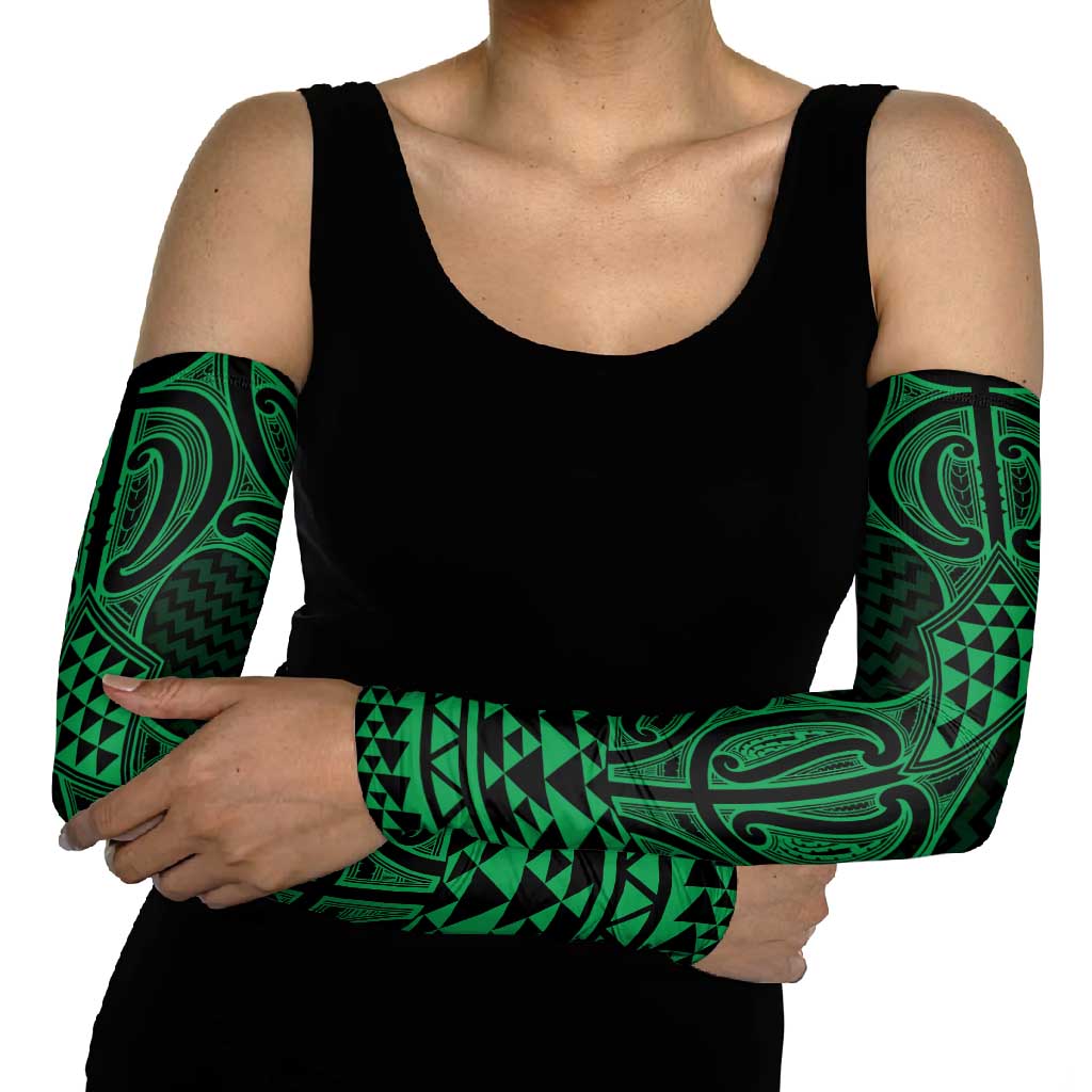 Kakariki Maori Ta Moko Poutama Art Arm Sleeves LT9 - Polynesian Pride