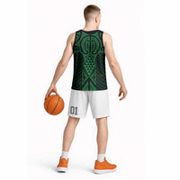 Kakariki Maori Ta Moko Poutama Art Basketball Jersey LT9 - Polynesian Pride