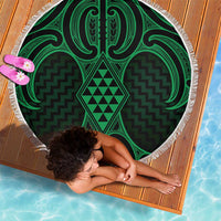 Kakariki Maori Ta Moko Poutama Art Beach Blanket LT9 - Polynesian Pride