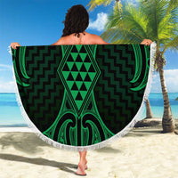 Kakariki Maori Ta Moko Poutama Art Beach Blanket LT9 - Polynesian Pride