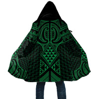 Kakariki Maori Ta Moko Poutama Art Cloak LT9 Unisex Green - Polynesian Pride