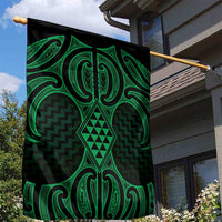 Kakariki Maori Ta Moko Poutama Art Garden Flag LT9 - Polynesian Pride