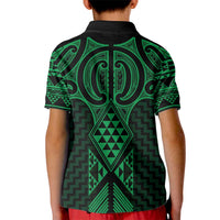 Kakariki Maori Ta Moko Poutama Art Kid Polo Shirt LT9 - Polynesian Pride