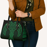 Kakariki Maori Ta Moko Poutama Art Leather Bag LT9 - Polynesian Pride