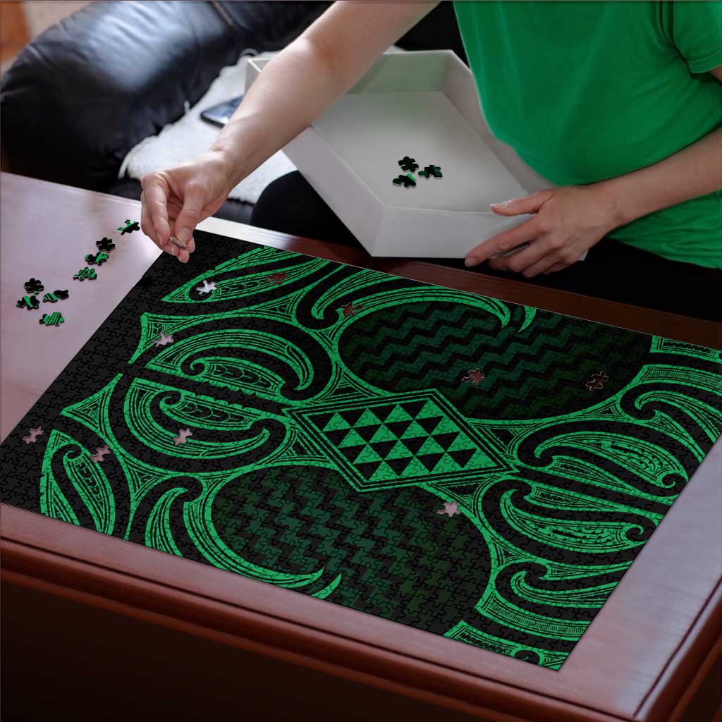 Kakariki Maori Ta Moko Poutama Art Puzzle LT9 - Polynesian Pride