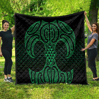 Kakariki Maori Ta Moko Poutama Art Quilt LT9 - Polynesian Pride