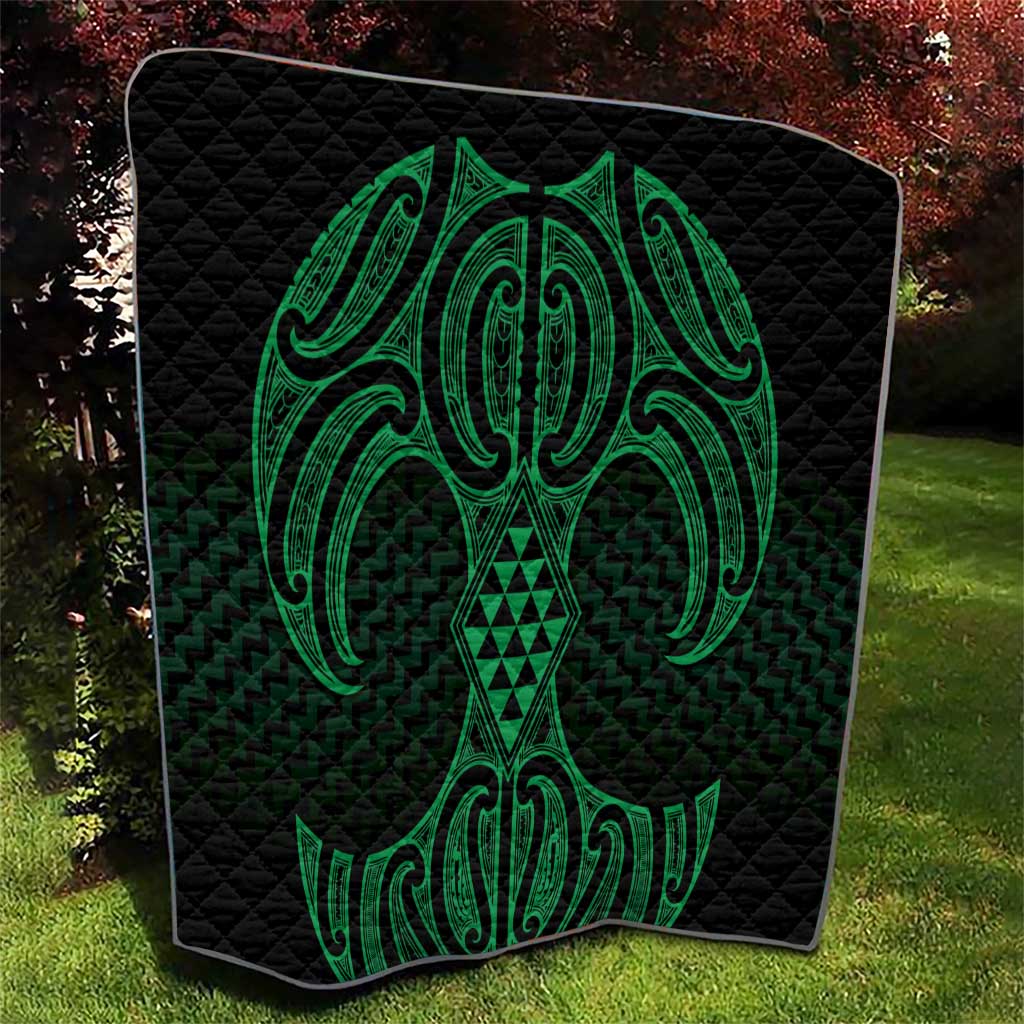 Kakariki Maori Ta Moko Poutama Art Quilt LT9 - Polynesian Pride