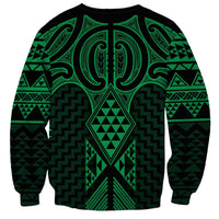 Kakariki Maori Ta Moko Poutama Art Sweatshirt LT9 - Polynesian Pride