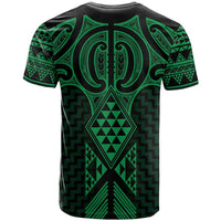 Kakariki Maori Ta Moko Poutama Art T Shirt LT9 - Polynesian Pride