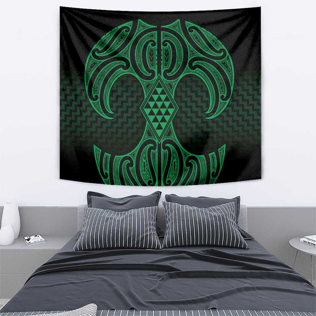 Kakariki Maori Ta Moko Poutama Art Tapestry LT9 - Polynesian Pride