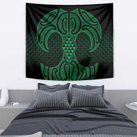 Kakariki Maori Ta Moko Poutama Art Tapestry LT9 - Polynesian Pride