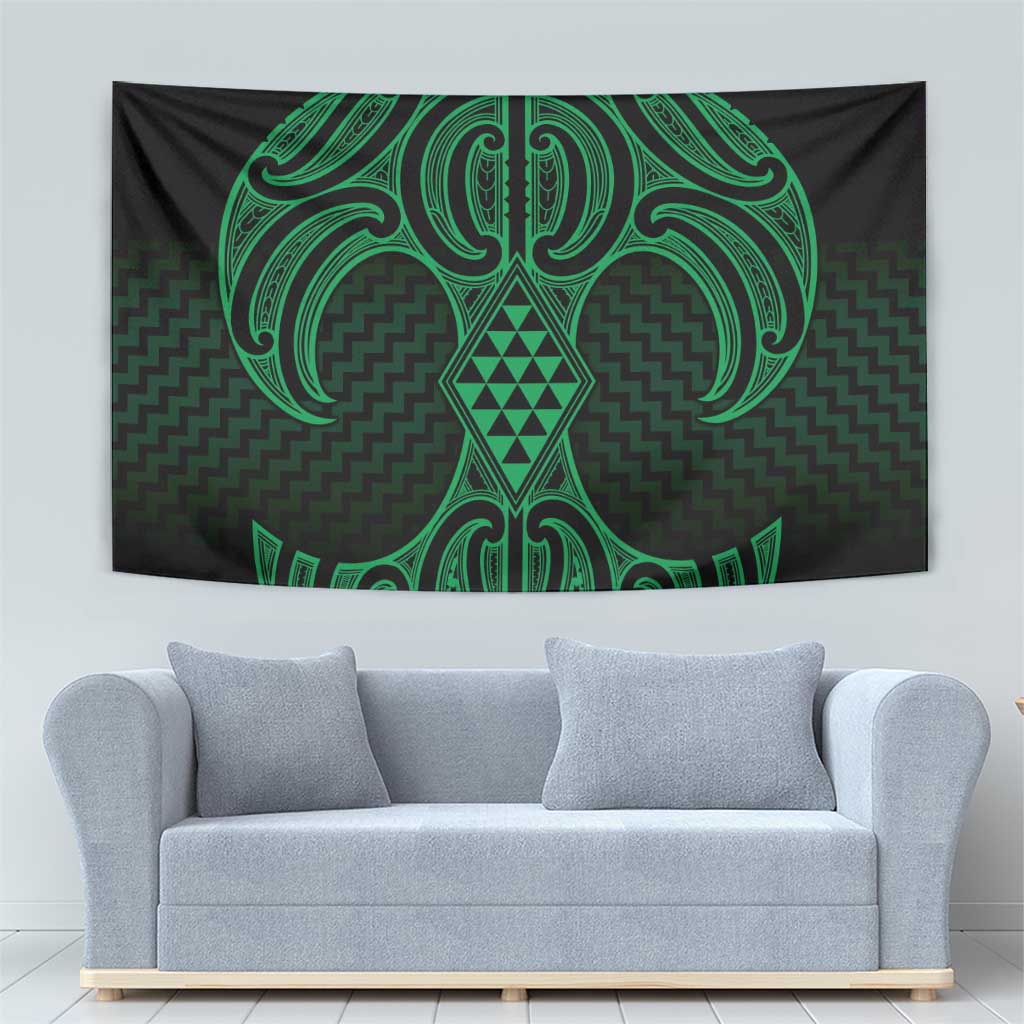 Kakariki Maori Ta Moko Poutama Art Tapestry LT9 - Polynesian Pride