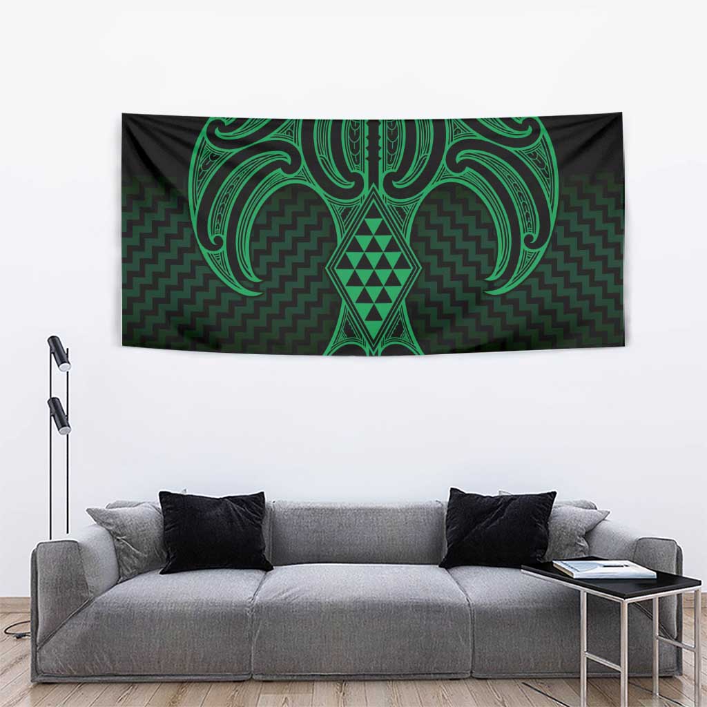 Kakariki Maori Ta Moko Poutama Art Tapestry LT9 - Polynesian Pride