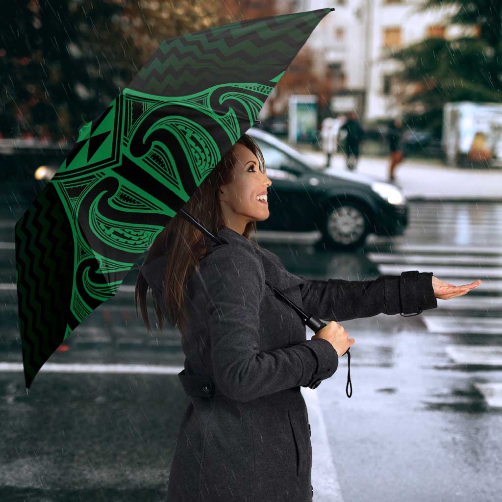 Kakariki Maori Ta Moko Poutama Art Umbrella LT9 - Polynesian Pride