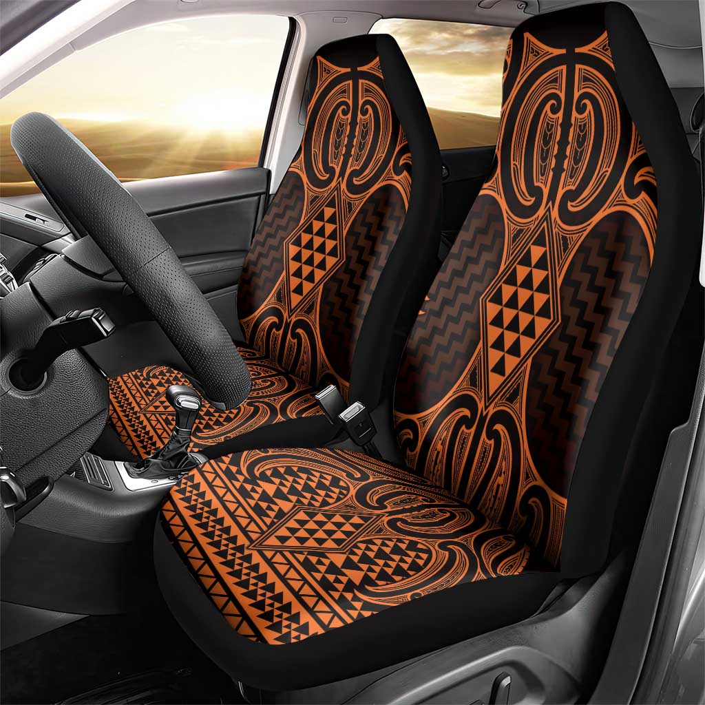 Karaka Maori Ta Moko Poutama Art Car Seat Cover LT9 - Polynesian Pride