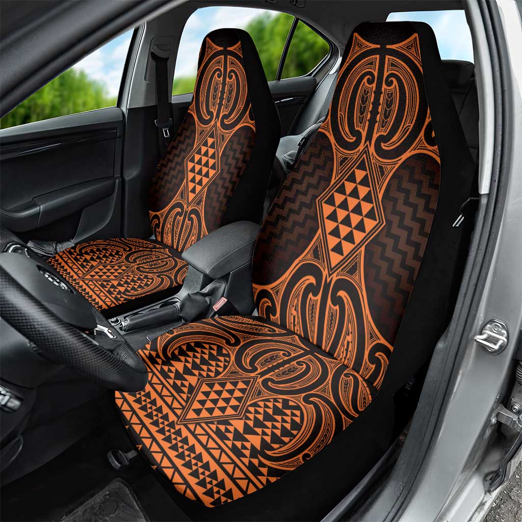 Karaka Maori Ta Moko Poutama Art Car Seat Cover LT9 - Polynesian Pride