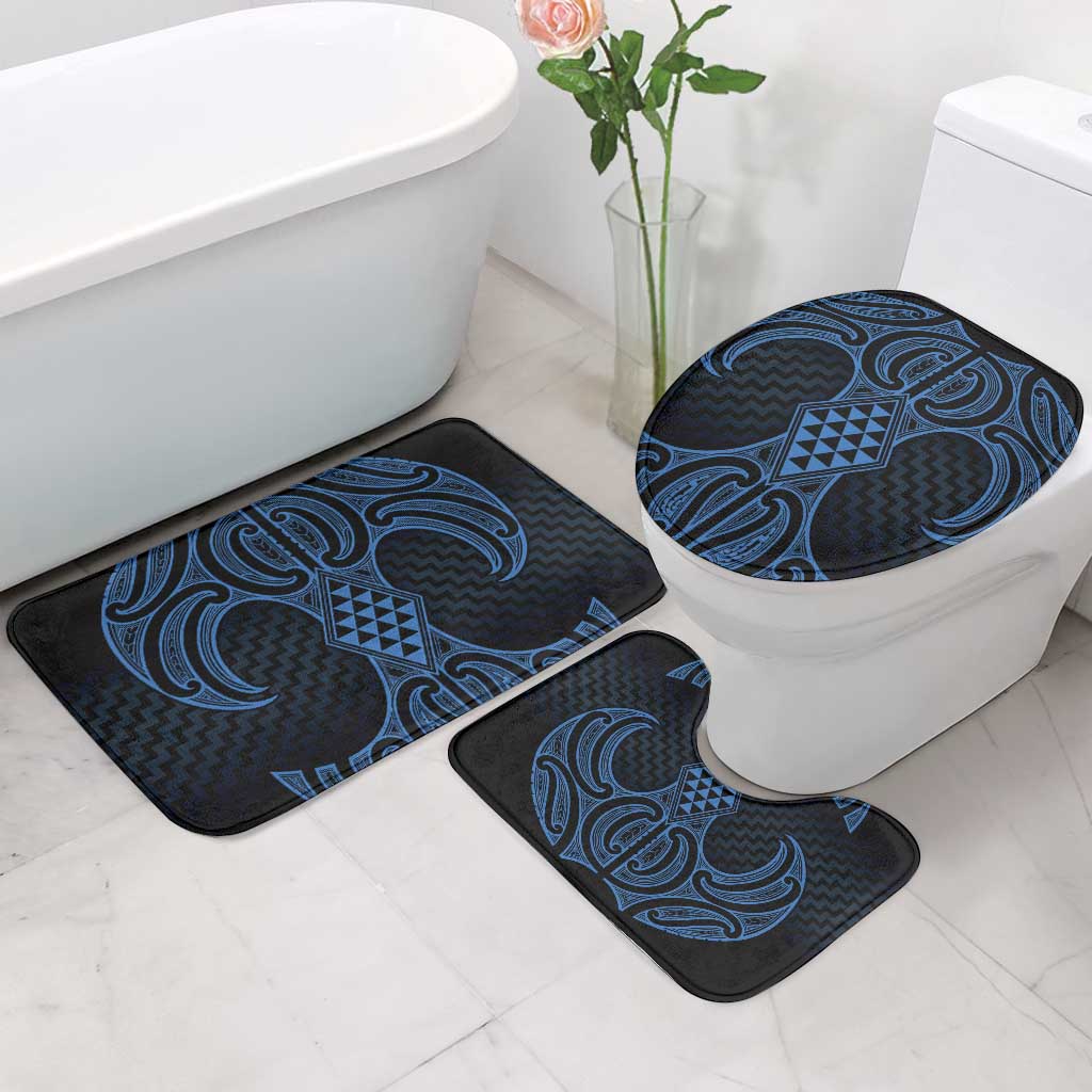 Kikorangi Maori Ta Moko Poutama Art Bathroom Set LT9 - Polynesian Pride