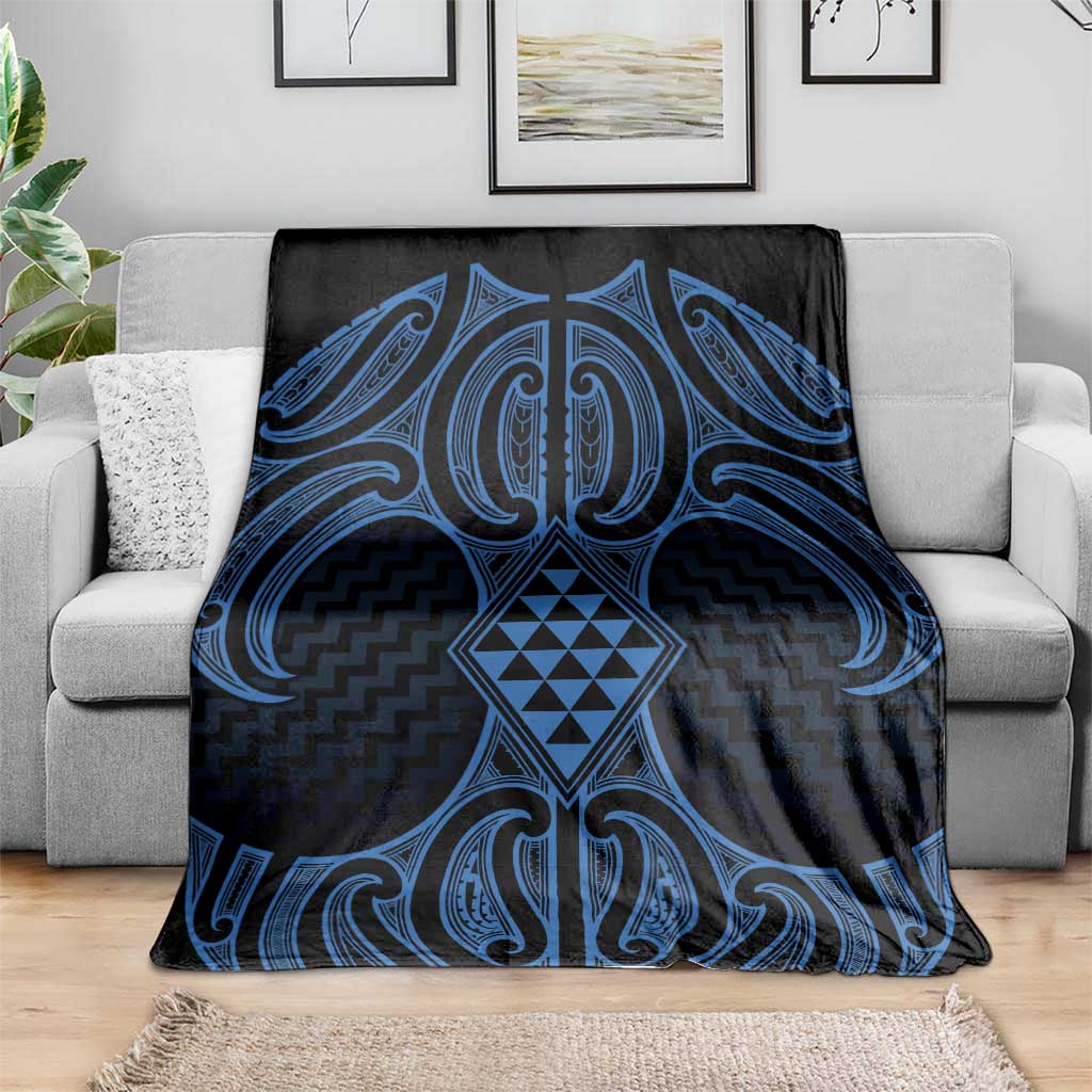 Kikorangi Maori Ta Moko Poutama Art Blanket LT9 - Polynesian Pride