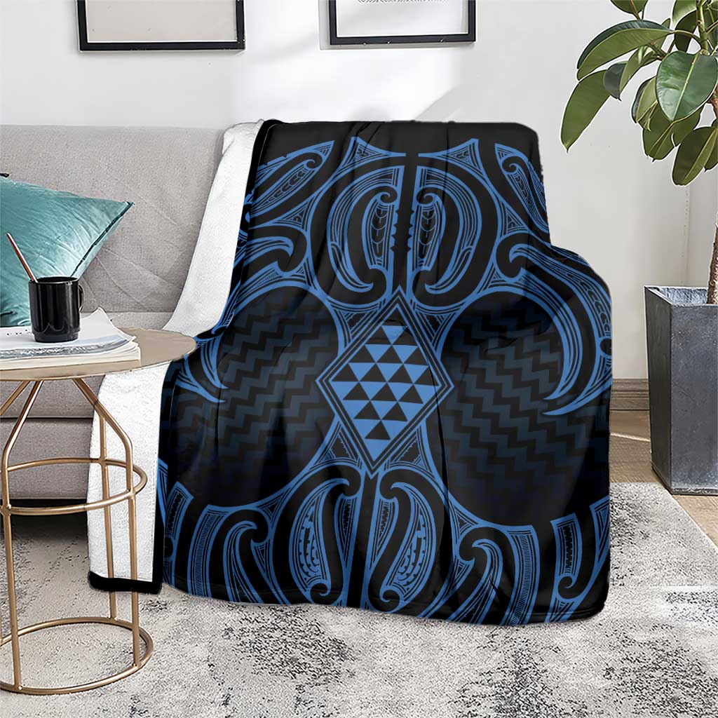 Kikorangi Maori Ta Moko Poutama Art Blanket LT9 - Polynesian Pride