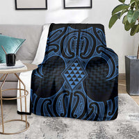Kikorangi Maori Ta Moko Poutama Art Blanket LT9 - Polynesian Pride