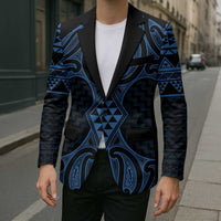 Kikorangi Maori Ta Moko Poutama Art Blazer LT9 - Polynesian Pride