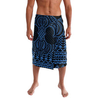 Kikorangi Maori Ta Moko Poutama Art Lavalava LT9 Blue - Polynesian Pride