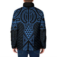 Kikorangi Maori Ta Moko Poutama Art Padded Jacket LT9 - Polynesian Pride