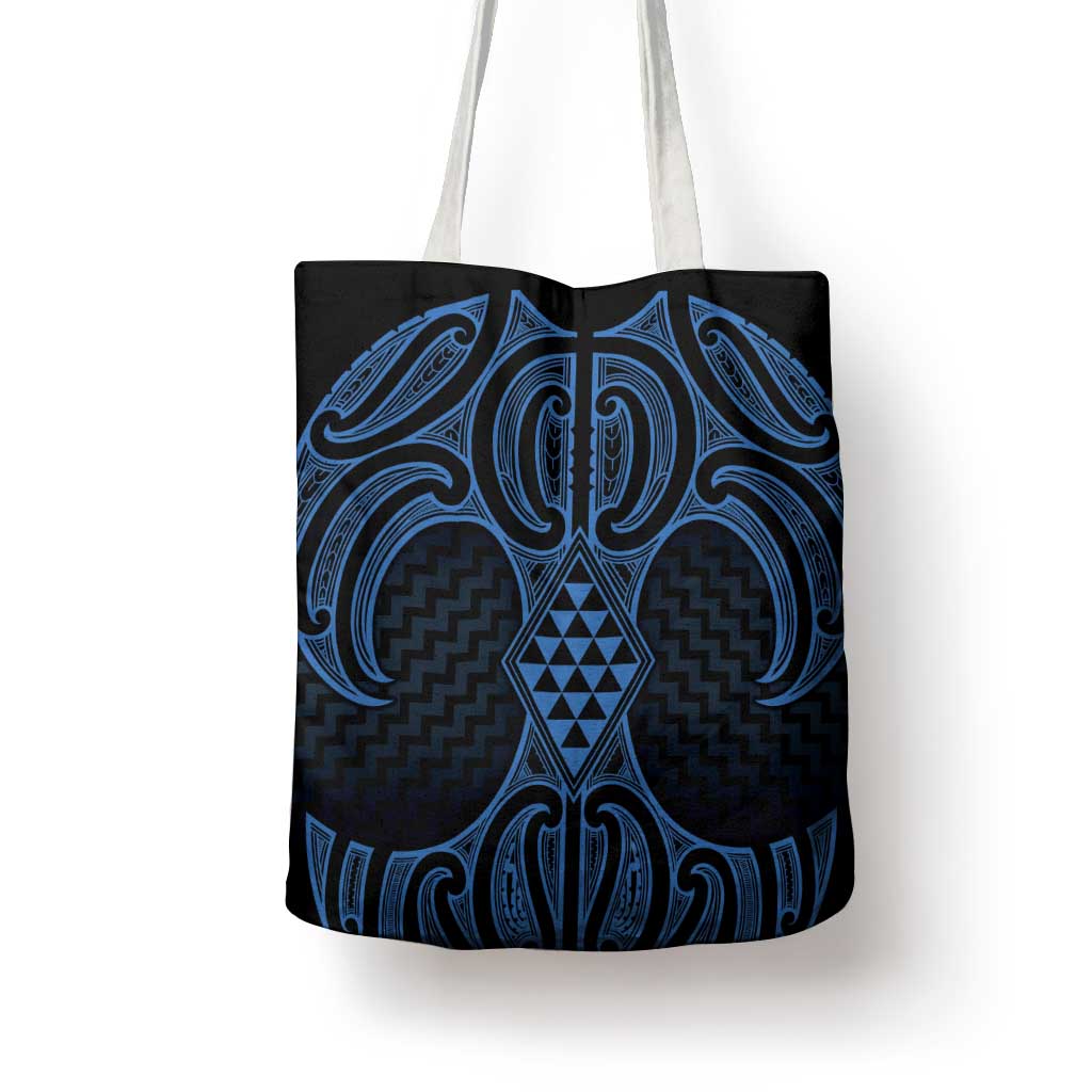Kikorangi Maori Ta Moko Poutama Art Tote Bag LT9 - Polynesian Pride