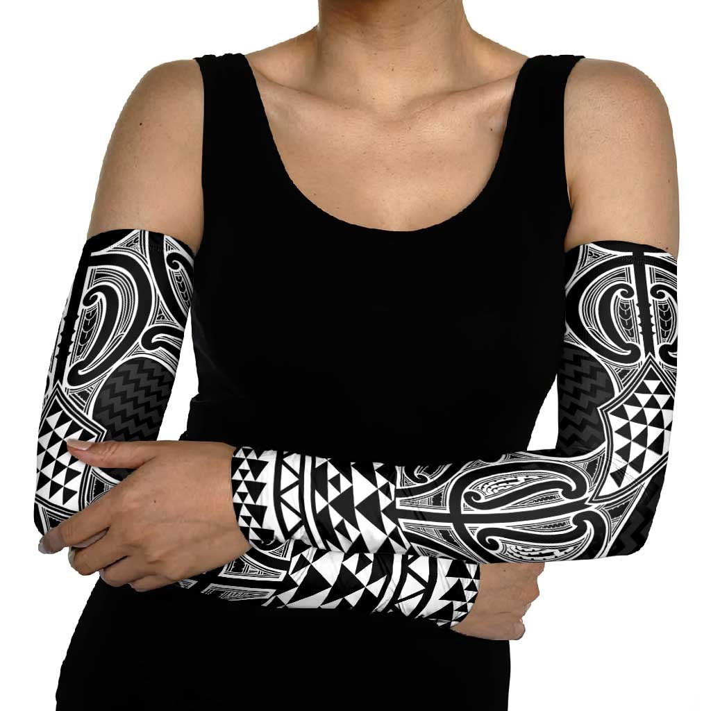 Ma Maori Ta Moko Poutama Art Arm Sleeves LT9 - Polynesian Pride