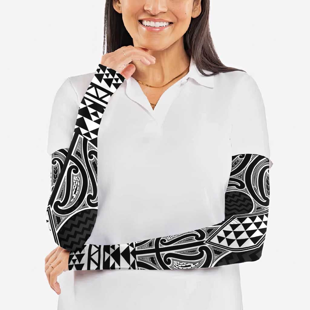 Ma Maori Ta Moko Poutama Art Arm Sleeves LT9 - Polynesian Pride