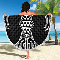 Ma Maori Ta Moko Poutama Art Beach Blanket LT9 - Polynesian Pride