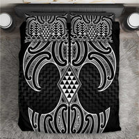 Ma Maori Ta Moko Poutama Art Bedding Set LT9 White - Polynesian Pride