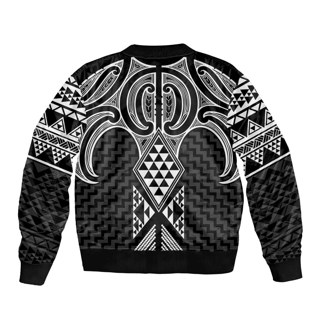 Ma Maori Ta Moko Poutama Art Bomber Jacket LT9 - Polynesian Pride