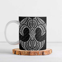 Ma Maori Ta Moko Poutama Art Ceramic Mug LT9 White - Polynesian Pride