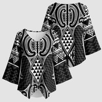Ma Maori Ta Moko Poutama Art Kimono Sleeve Blouse LT9 - Polynesian Pride