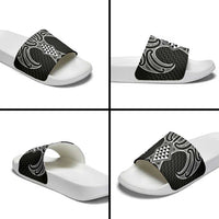 Ma Maori Ta Moko Poutama Art Slide Sandals LT9 - Polynesian Pride