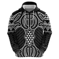 Ma Maori Ta Moko Poutama Art Zip Hoodie LT9 - Polynesian Pride