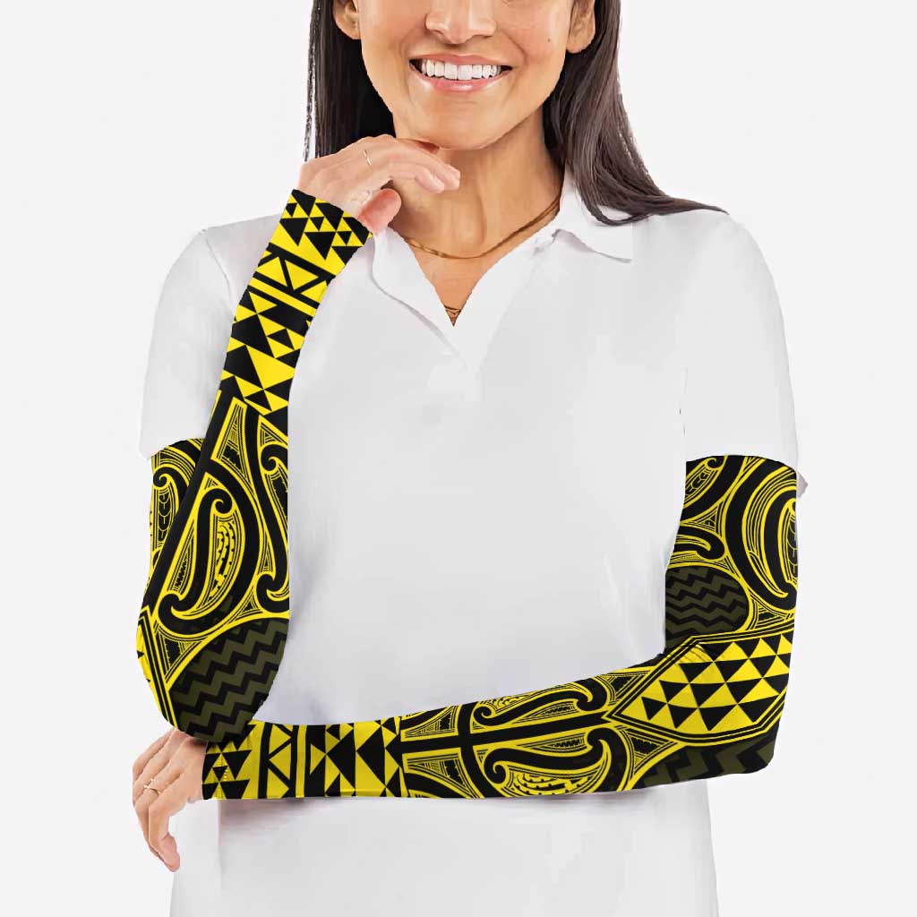 Mahi-dawg Maori Ta Moko Poutama Art Arm Sleeves LT9 - Polynesian Pride