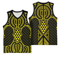 Mahi-dawg Maori Ta Moko Poutama Art Basketball Jersey LT9 - Polynesian Pride