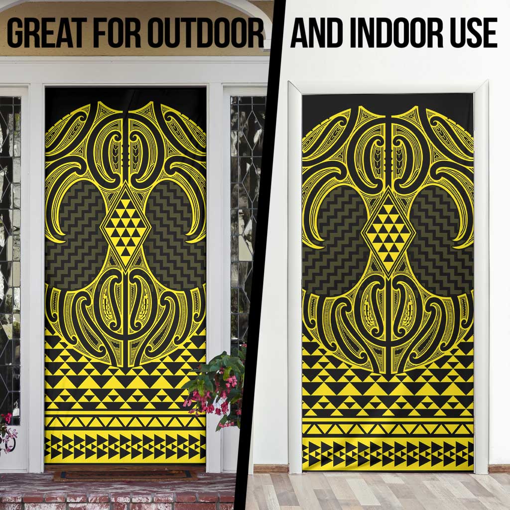 Mahi-dawg Maori Ta Moko Poutama Art Door Cover LT9 - Polynesian Pride