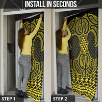 Mahi-dawg Maori Ta Moko Poutama Art Door Cover LT9 - Polynesian Pride
