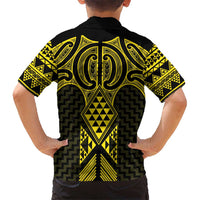 Mahi-dawg Maori Ta Moko Poutama Art Kid Hawaiian Shirt LT9 - Polynesian Pride