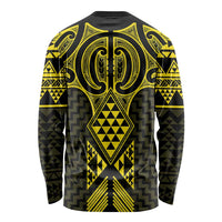 Mahi-dawg Maori Ta Moko Poutama Art Long Sleeve Shirt LT9 - Polynesian Pride