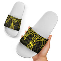 Mahi-dawg Maori Ta Moko Poutama Art Slide Sandals LT9 - Polynesian Pride