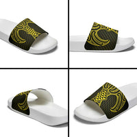 Mahi-dawg Maori Ta Moko Poutama Art Slide Sandals LT9 - Polynesian Pride